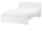 Bed Ikea wit, Huis en Inrichting, Slaapkamer | Bedden, 140 cm, Wit, Zo goed als nieuw, Hout