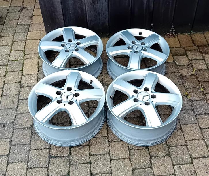 4 jantes Mercedes 16 pouces, Auto-onderdelen, Banden en Velgen, Velg(en), 16 inch, Ophalen