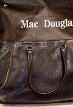 Donkerbruine, lederen schoudertas, Handtassen en Accessoires, Tassen | Damestassen, Ophalen of Verzenden, Nieuw, Bruin, Handtas