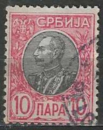 Servie 1905 - Yvert 84 - Koning Peter I - 10 napa (ST) beschikbaar voor biedingen