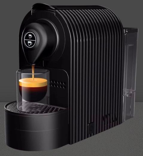 Compacte Nespresso-compatibele espressomachine – 19 bar, Elektronische apparatuur, Koffiezetapparaten, Nieuw, Koffiepads en cups