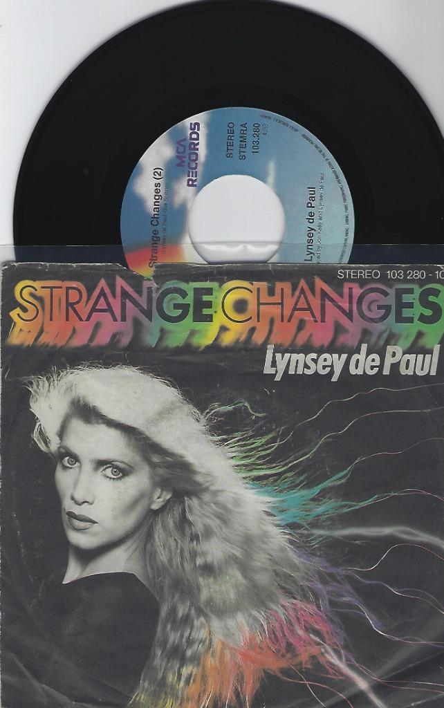 Lynsey De Paul – Strange Changes, Cd's en Dvd's, Vinyl Singles, Gebruikt, Single, Pop, 7 inch, Ophalen of Verzenden