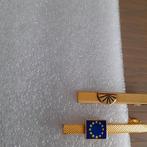 2 dasspelden  -  gold plated., Kleding | Heren, Stropdassen, Ophalen of Verzenden, Rood