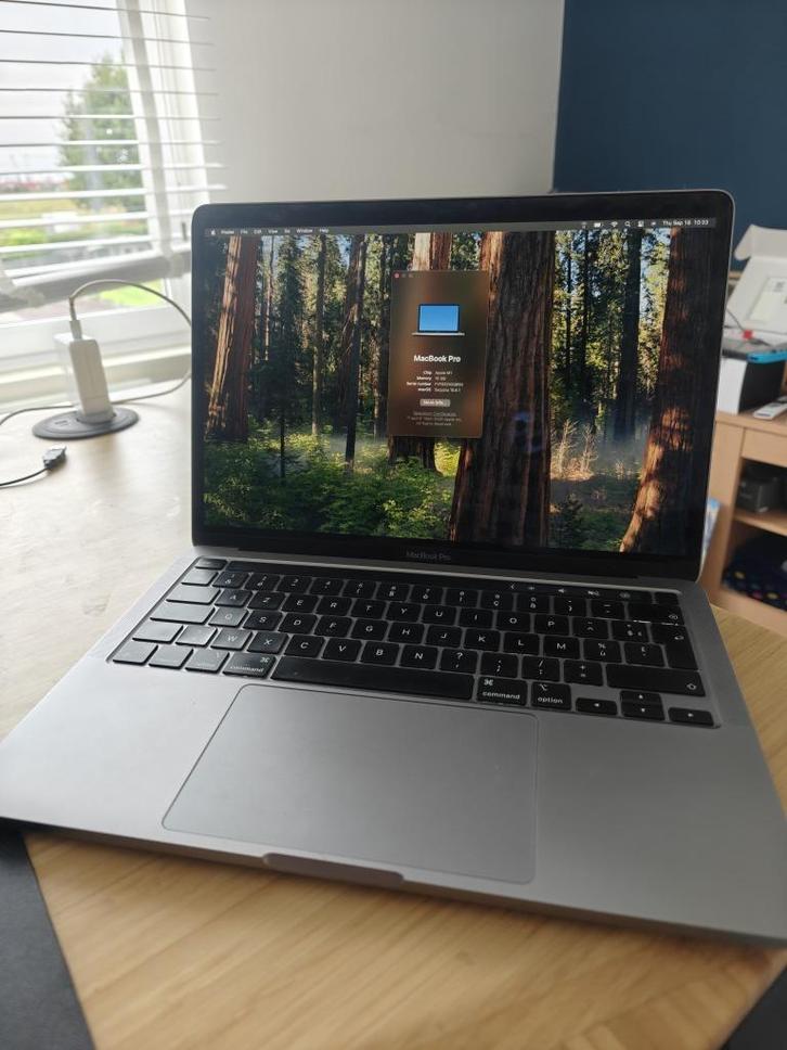 Apple MacBook Pro 2020 M1, 16GB ram, 8-core GPU, 256GB ssd, Computers en Software, Apple Macbooks, Gebruikt, MacBook Pro, 13 inch