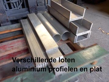 verschillende aluminium profielen, kokerprofielen, plat alu beschikbaar voor biedingen