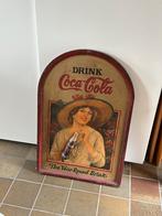 Houten reclamebord Coca-Cola, Verzamelen, Ophalen, Gebruikt
