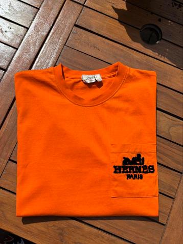T-shirt Hermès vintage taille M-L, Enlèvement, Orange