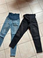 2 zwangerschapsbroeken maat S, Ophalen, H&M, Zo goed als nieuw, Maat 36 (S)