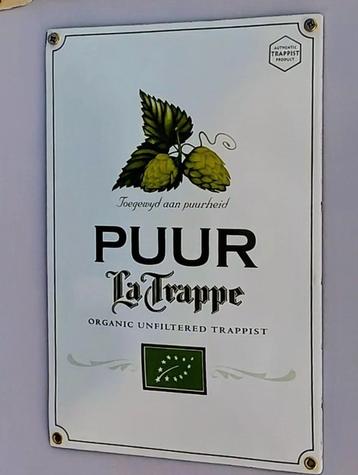 Emaille La Trappe bordje beschikbaar voor biedingen