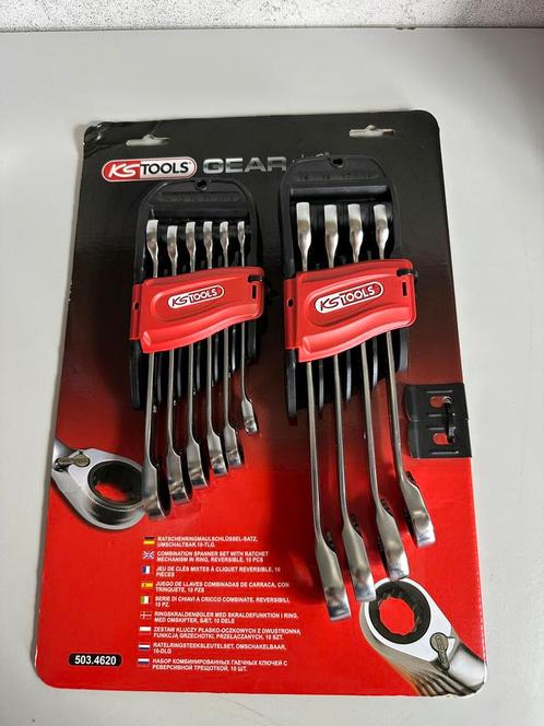 Neuf ! Coffret 10 Clés Mixtes à Cliquet Réversibles KS Tools, Doe-het-zelf en Bouw, Gereedschap | Handgereedschap, Zo goed als nieuw