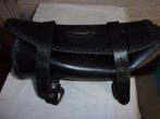 sacoche pour fourche avant  en cuir pour motor, Ophalen