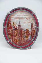 Glas in lood - Brugge - spinster - kantklossen - rijen, Ophalen of Verzenden, Glas in lood