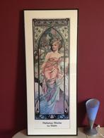 Posters Alphonse Mucha, ingekaderd, Verzamelen, Ophalen, Zo goed als nieuw, Rechthoekig Staand, Met lijst