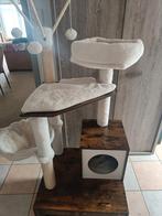 Krabpaal met kattenbak/-kast, vintage bruin, Ophalen, Nieuw, Krabpaal