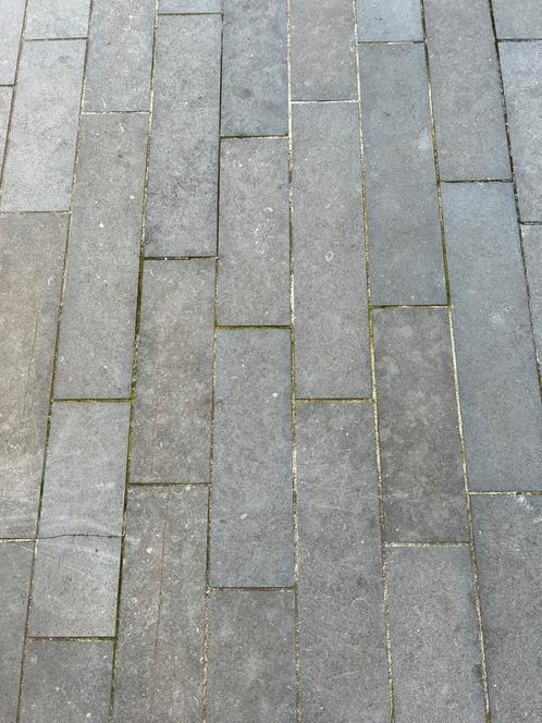 Partij tegels  belgische blauwe steen, Tuin en Terras, Tegels en Klinkers, Gebruikt, Terrastegels, Natuursteen, 10 m² of meer