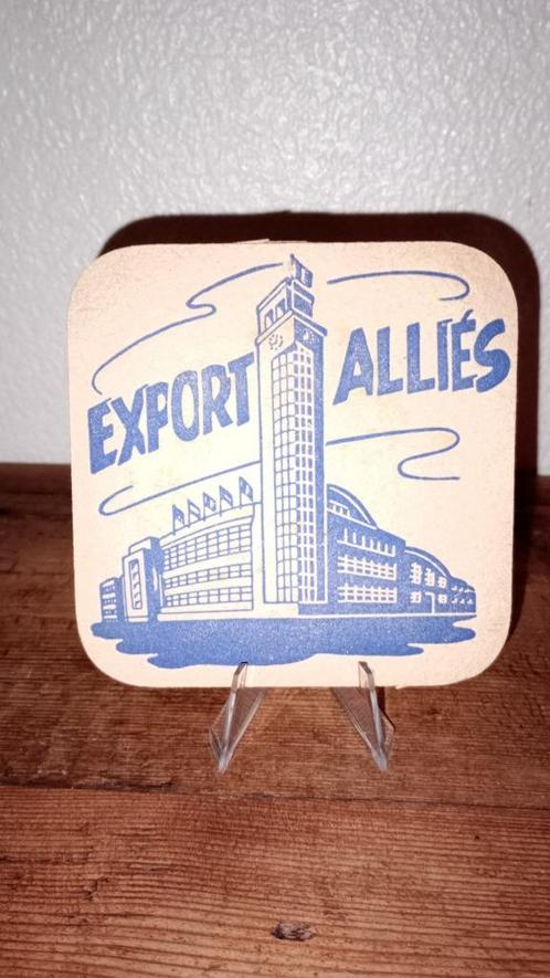 Brouwerij oud bier subbock Export Allies, Verzamelen, Biermerken, Gebruikt, Viltje(s), Overige merken, Ophalen of Verzenden