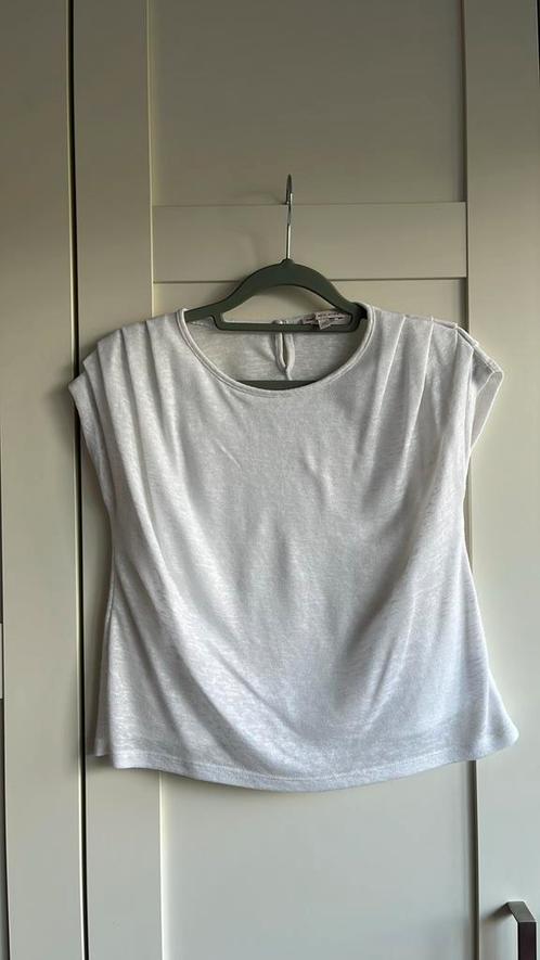 Wit, geweven bloesje, C&A, maat 152, Kinderen en Baby's, Kinderkleding | Maat 152, Zo goed als nieuw, Meisje, Overhemd of Blouse