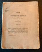 Boek Istore et croniques de Flandres, tome II, 1880, Antiquités & Art, Enlèvement