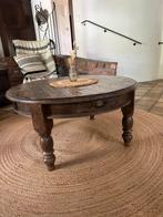 Ronde salontafel met opbergschuiven., Huis en Inrichting, Ophalen