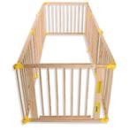 Barrière pliable pour bébés et enfants Kiduku XXL NEUVE, Nieuw, 115 cm of meer, Klemhekje, Hout