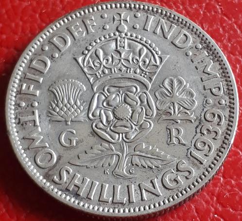 GROOT-BRITANNIË: FLORIN 1939 KM 855 ZILVER, Postzegels en Munten, Munten | Europa | Niet-Euromunten, Losse munt, Overige landen