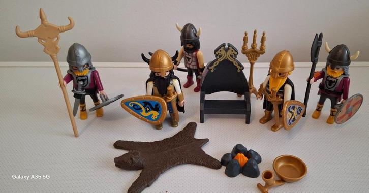 PLAYMOBIL De troon van de Vikingchef, Kinderen en Baby's, Speelgoed | Playmobil, Zo goed als nieuw, Complete set, Ophalen of Verzenden