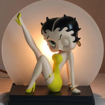 Betty Boop Lamp Leg Up Yellow Glitter - 23 cm beschikbaar voor biedingen