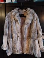 Vintage bontjasje, Maat 42/44 (L), Zo goed als nieuw, Grijs, Ophalen
