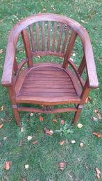 Houten bureaustoel., Ophalen, Gebruikt, Bruin, Bureaustoel