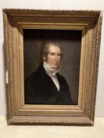 portrait d'homme, début 19 é, huile sur toile, Enlèvement