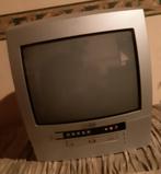 TV met CD speler en afstandsbediening, oud en klein model, Ophalen, Gebruikt