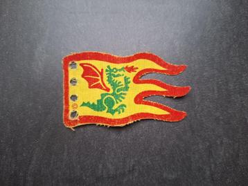 LEGO x376px1 - drapeau (motif de dragon, vague, bordure roug, Enlèvement ou Envoi, Utilisé, Briques en vrac, Lego