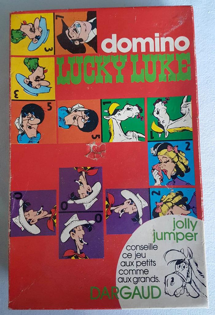 LUCKY LUKE domino 1974 Dargaud, Ophalen of Verzenden, Overige figuren, Gebruikt, Boek of Spel