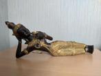 statuette thaïlandaise en bronze et dorure, Antiquités & Art, Antiquités | Bronze & Cuivre, Bronze, Enlèvement ou Envoi