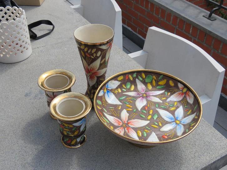 Henry Bequet Centerpiece set Decor 728, Antiek en Kunst, Antiek | Keramiek en Aardewerk, Ophalen of Verzenden
