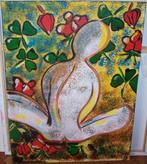 Grote moderne schilderij op doek, Ophalen