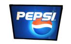 Enseigne lumineuse publicitaire vintage Pepsi 1998 RARE, Reclamebord, Gebruikt, Ophalen