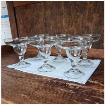 Set 6 mooie glazen ijs fruit dessert coupe, Prijs voor alles beschikbaar voor biedingen