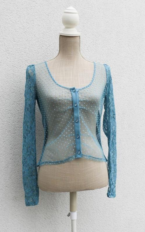 Mais il est où le Soleil  Blouse Maat S, Kleding | Dames, Blouses en Tunieken, Zo goed als nieuw, Maat 36 (S), Blauw, Ophalen of Verzenden