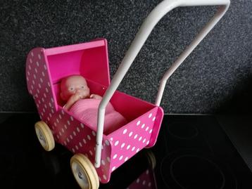 pop  baby Annabell met poppenwagentje, draagtas, slaapzak