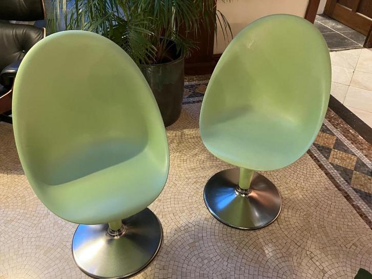 Design Starck – Deux chaises originales en bon état, Huis en Inrichting, Stoelen, Zo goed als nieuw, Twee, Metaal, Overige materialen