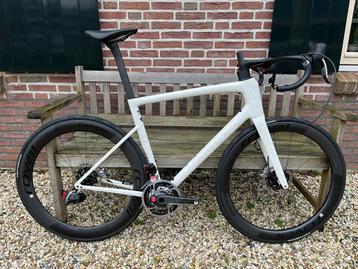 Custom opbouw! Specialized S-Works Tarmac SL8 58 WHITE DUNE