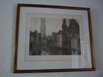 Brugge ets/aquatint van Hebbelinck, Ophalen