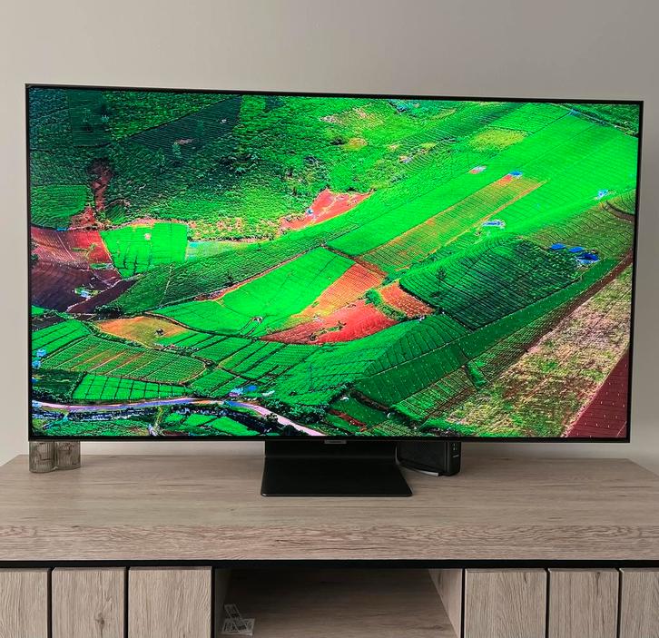 Samsung QE55Q95T 55” 4K QLED TV (2021), Audio, Tv en Foto, Televisies, Gebruikt, QLED, 100 cm of meer, 4k (UHD), Samsung, 100 Hz
