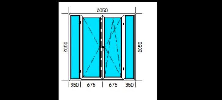 Chassis porte fenetre, Bricolage & Construction, Vitres, Châssis & Fenêtres, Neuf, Fenêtre de façade ou Vitre, 160 cm ou plus