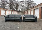 Bankstel Lounge 3+2 echt leer + LEVERING, Huis en Inrichting, Ophalen of Verzenden, Zo goed als nieuw