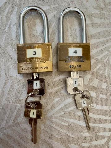 Abus Twee zware hangsloten 85/40 beschikbaar voor biedingen