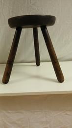 oud,houten melkstoeltje-hoogte 31cm-doormeter24 cm., Antiek en Kunst, Ophalen