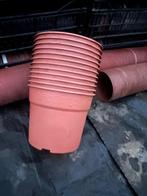 nieuwe bloempotten in rode sierplastiek 5 liter, Jardin & Terrasse, Neuf, Enlèvement ou Envoi, Moins de 25 cm, Rond