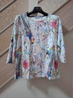 T-shirt mt large witte achtergrond + veelkleurig, Kleding | Dames, T-shirts, Ophalen of Verzenden, Gedragen